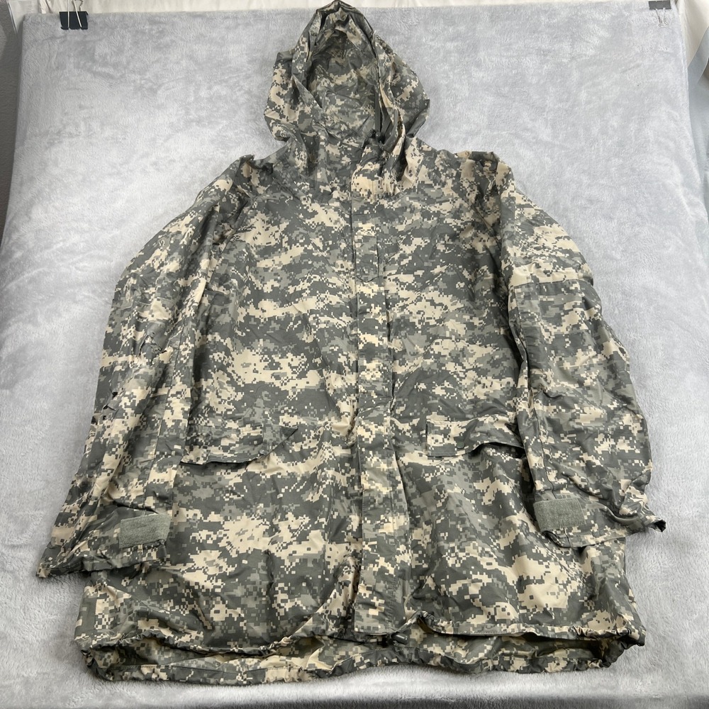 ORC Industries ACU Digital Camo Improved Rainsuit Parka Large Men Tactical Coat